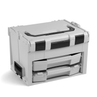 BOSCH SORTIMO Systembox LS-BOXX 306 & L-BOXX 102 & 136 & L-BOXX 374 & i-BOXX 72 & LS-Schublade 72 alle grau & Insetboxen-Set B3