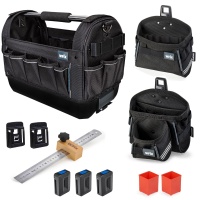 ProClick Starterset TB1 inkl. Tool Bag M & 3x Holder & Battey Adapter Set & Tool Pouch L 36 & Tool Pouch L 16